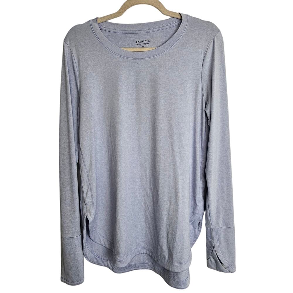 Athleta Top Athleta Uptempo Top Long Sleeve T-Shirt Athletic Top Womens M Purple